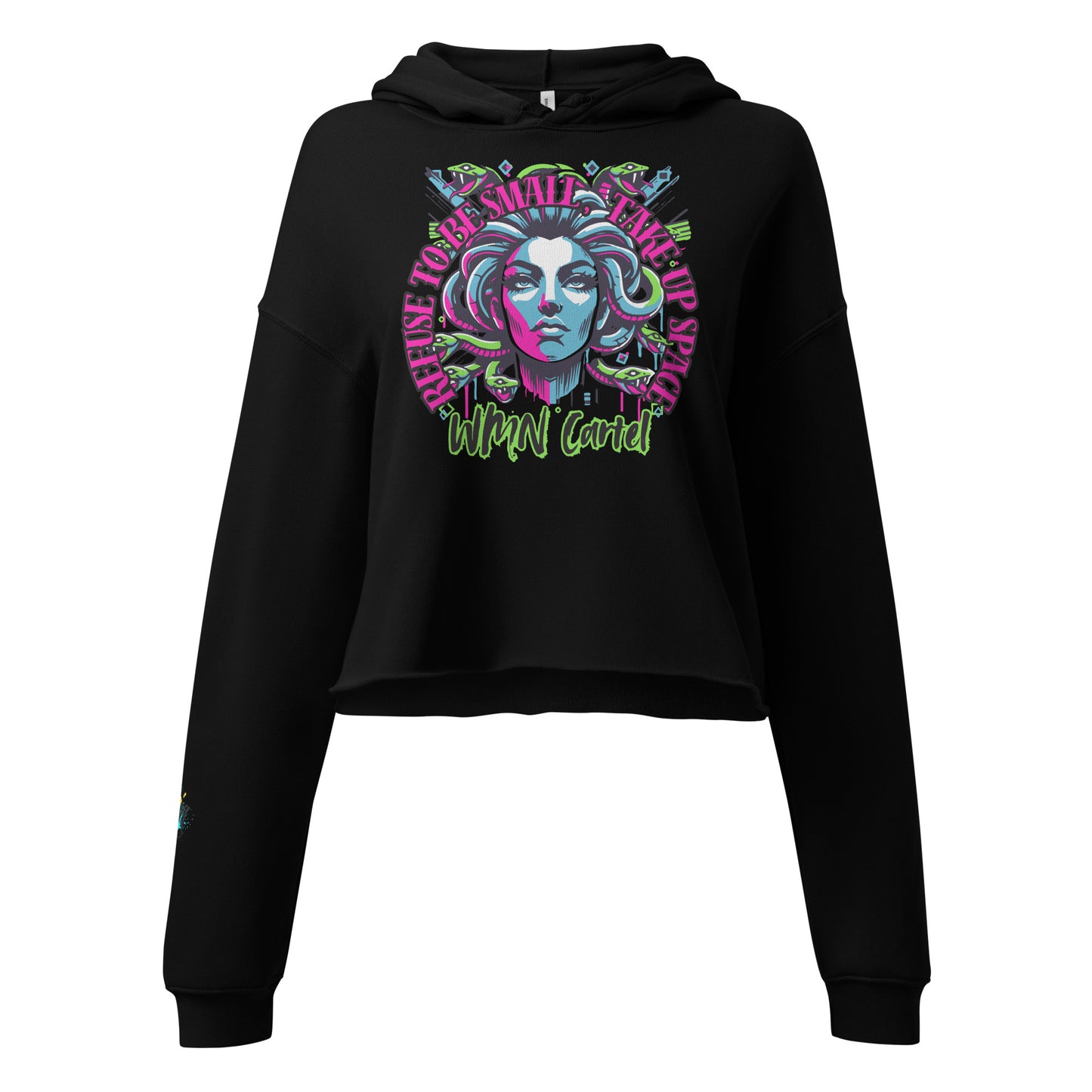 Refuse To Be Small Crop Hoodie