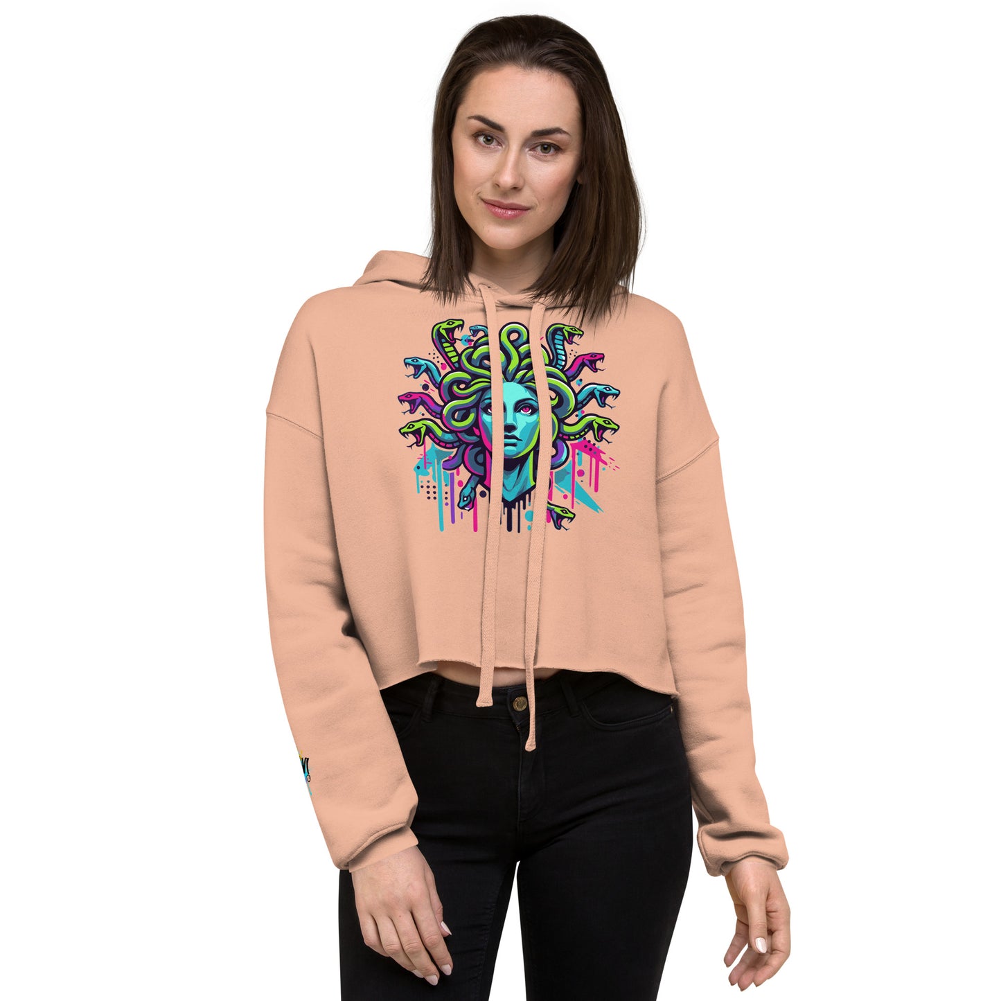 Medusa Crop Hoodie