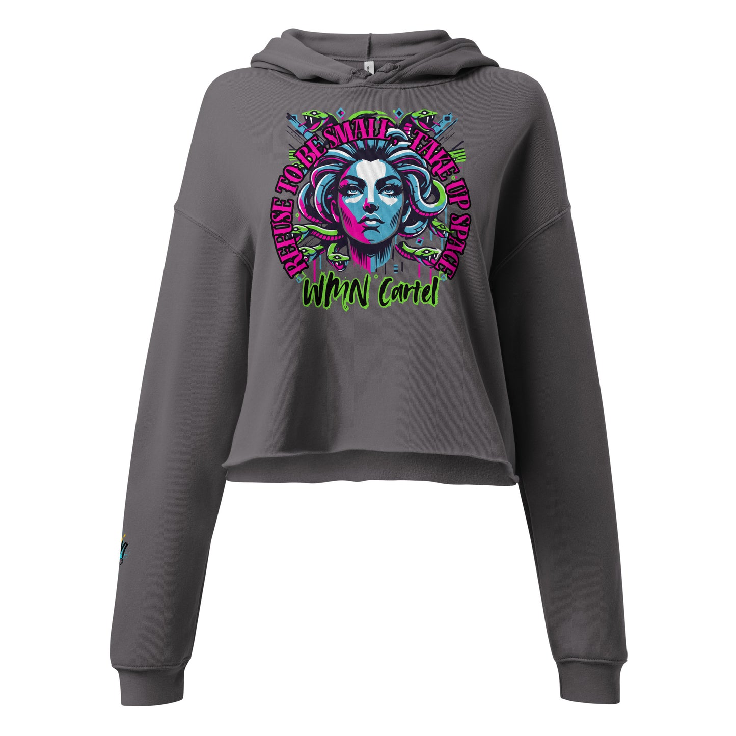 Refuse To Be Small Crop Hoodie