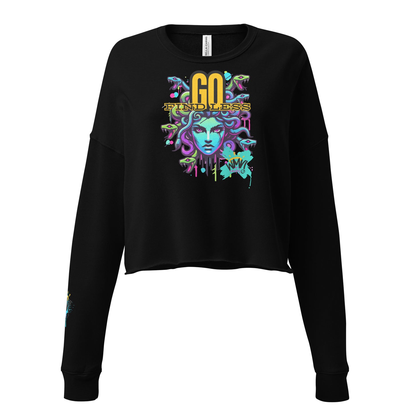 Go Find Less Crop Sweatshirt
