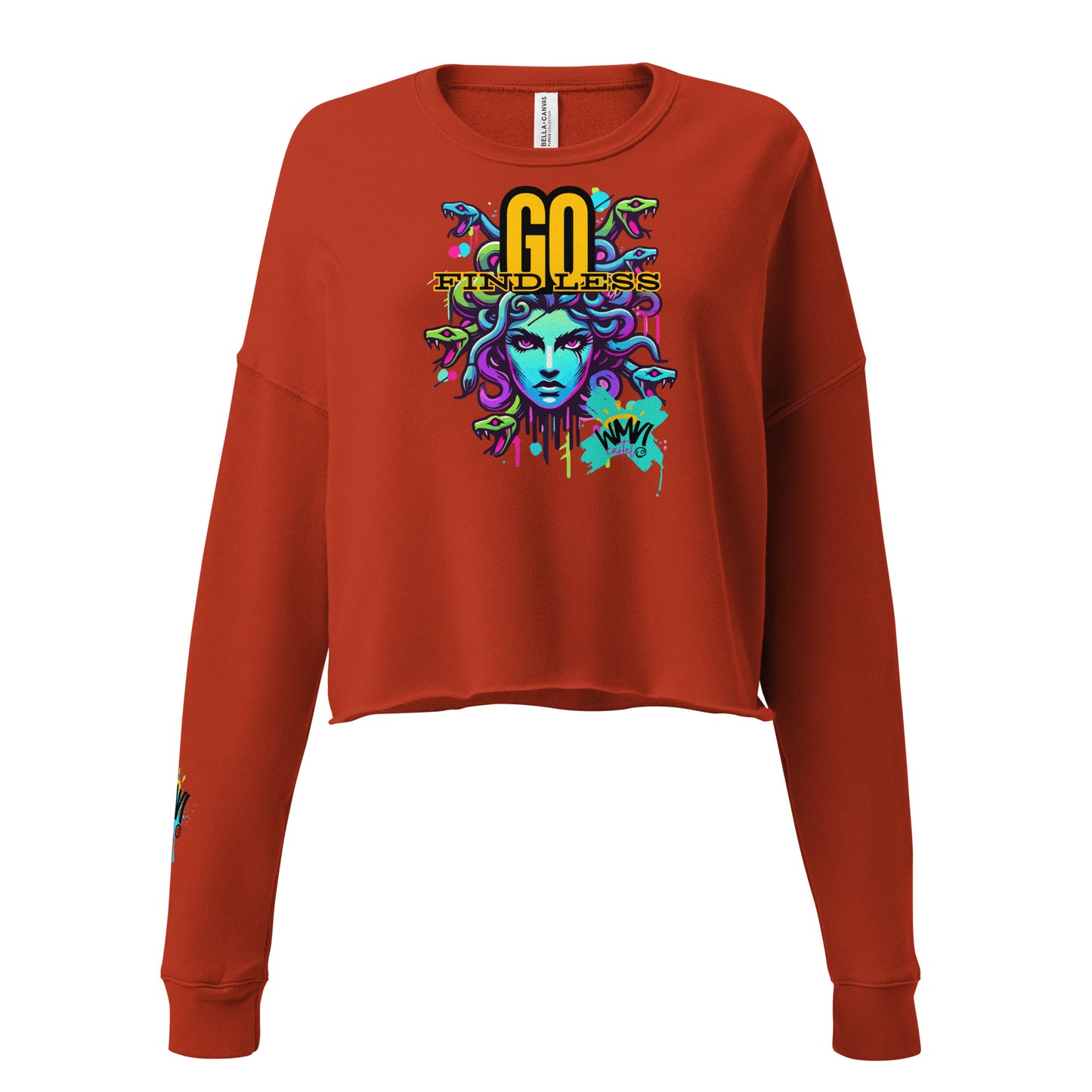 Go Find Less Crop Sweatshirt