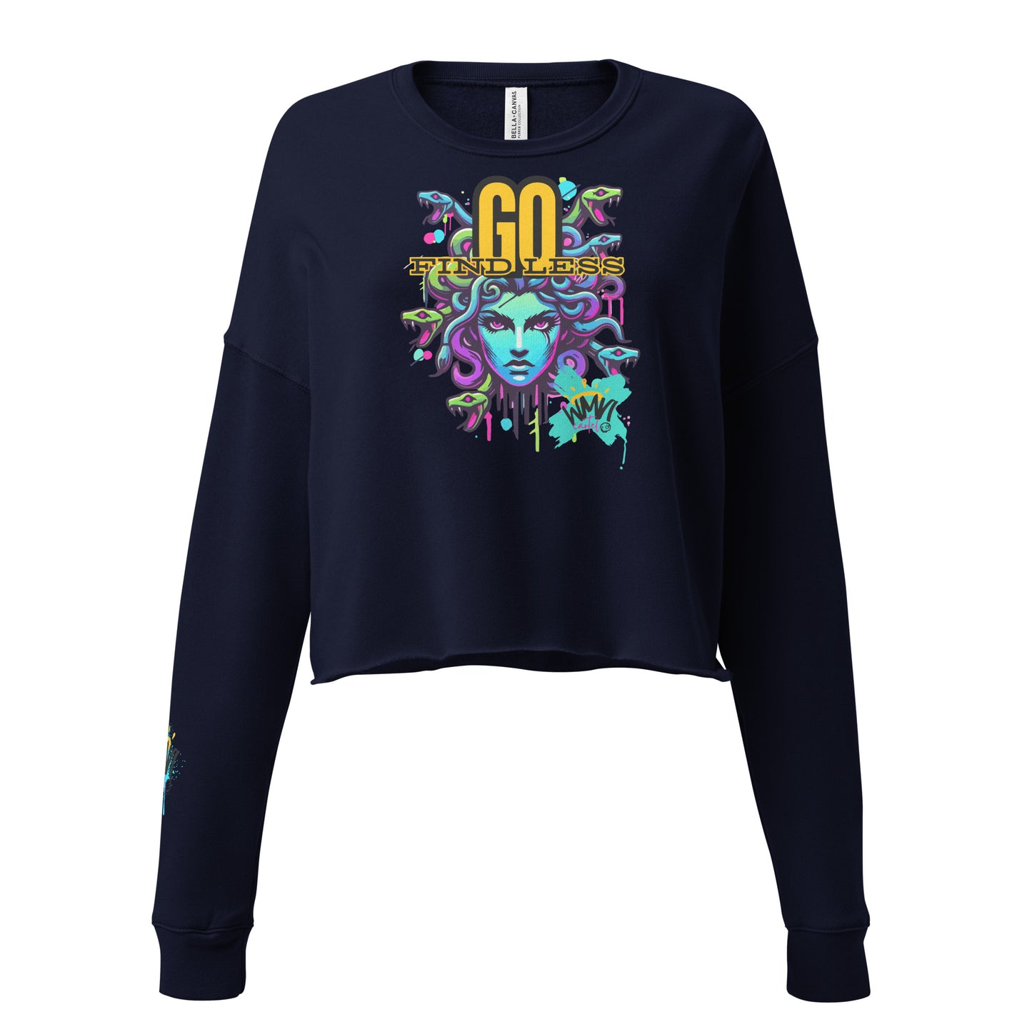 Go Find Less Crop Sweatshirt